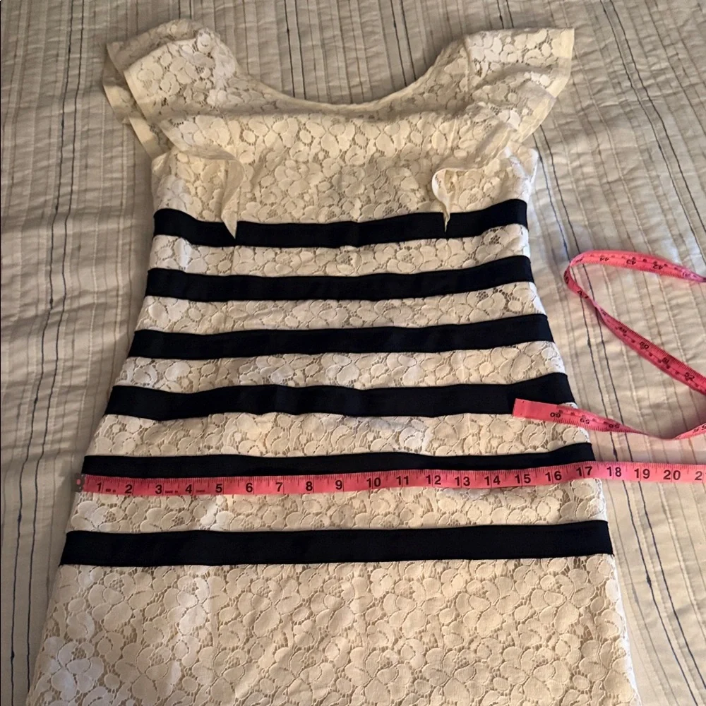 BCBG Black and White Striped Mini Dress - Picture 7 of 14
